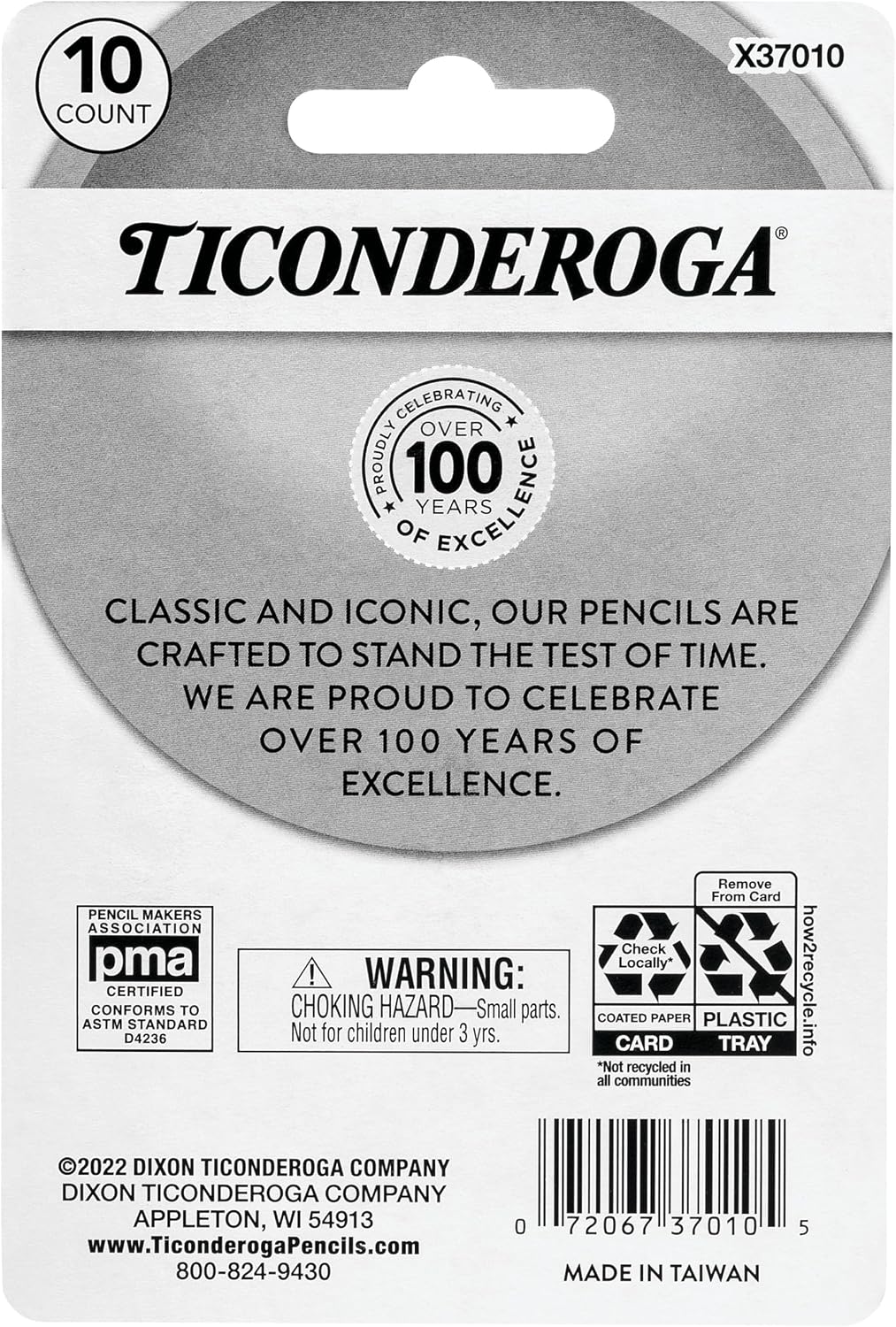 Ticonderoga Pencil Cap Erasers, Assorted Pastel Colors, 10 Count image 2
