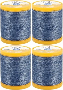 Coats & Clark S976-4665 Dual Duty Plus Denim Thread, 125-Yard, Denim Blue Fur k