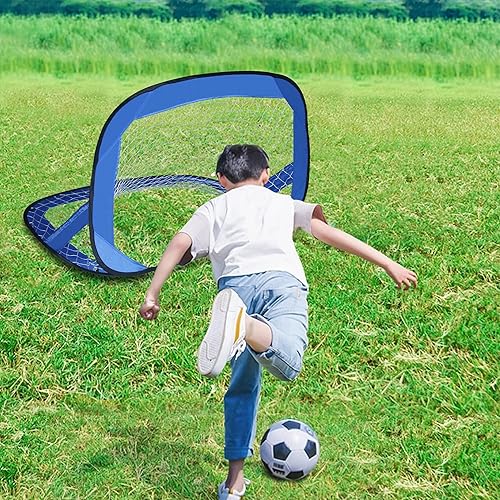 Miniatura 5 de Redes de fútbol profesionales desplegables, práctica red de fútbol plegable con bolsa de transporte, objetivos para interiores y exteriores para