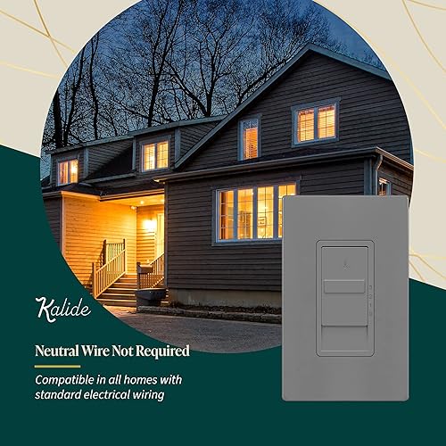 Miniatura 46 de TOPGREENER Kalide - Interruptor de control de velocidad del ventilador, interruptor de pared de ventilador de 3 velocidades, un solo polo, 120 VAC