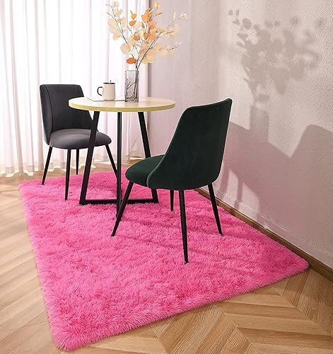 Miniatura 137 de Kimicole Alfombras de área grandes de 7 x 10 pies para sala de estar y dormitorio, alfombra suave y esponjosa, alfombras peludas antideslizantes