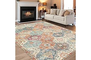 4X6 Modern Moroccan Area Rug Non Slip Flokati Carpet for Living Room...