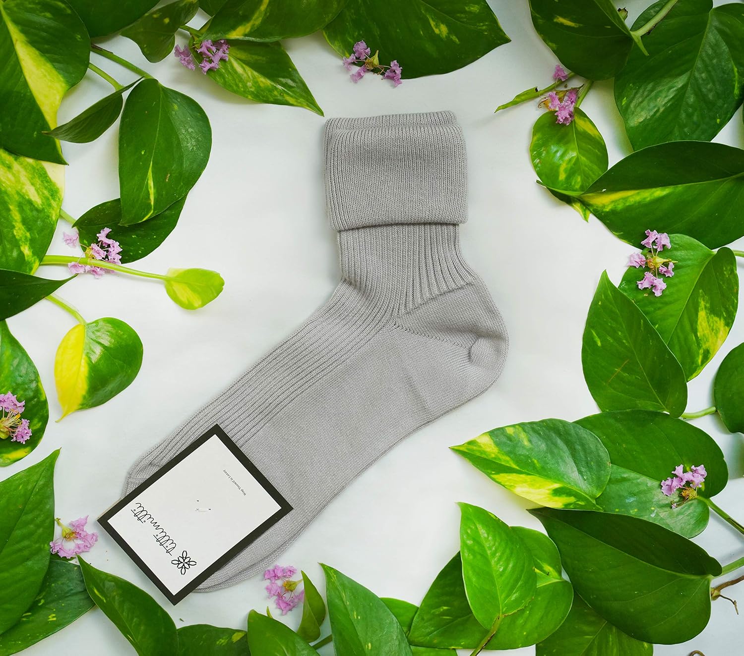 tittimitti 100% Organic Cotton Luxury Women's Socks 1 Pair. Made in Italy. - Image 3