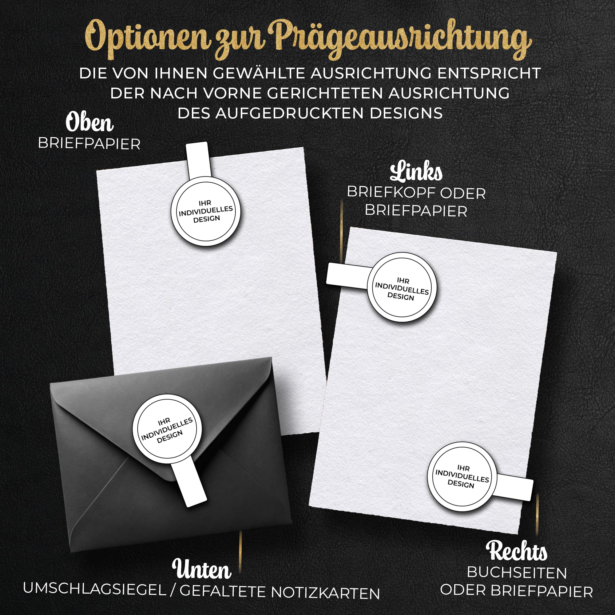 Ex Libris Prägestempel personalisiert – Buch Prägestempel für Papier – Individuelles Motiv mit Namen – Geschenkidee für Leser & Bibliothek (Signatura)