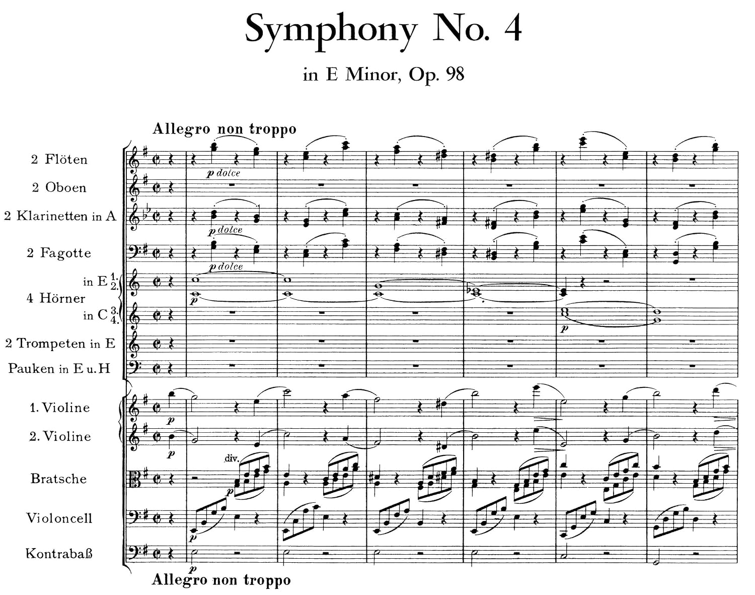 Johannes Brahms Complete Symphonies in Full Score (Vienna Gesellschaft Der Musikfreunde Edition)