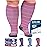 Doctor\'s Select Plus Size Compression Socks - 3 Pairs, Up to 6XL, Wide Calf, 20-30 mmHg, Blue, Pink, Purple (Stripes)