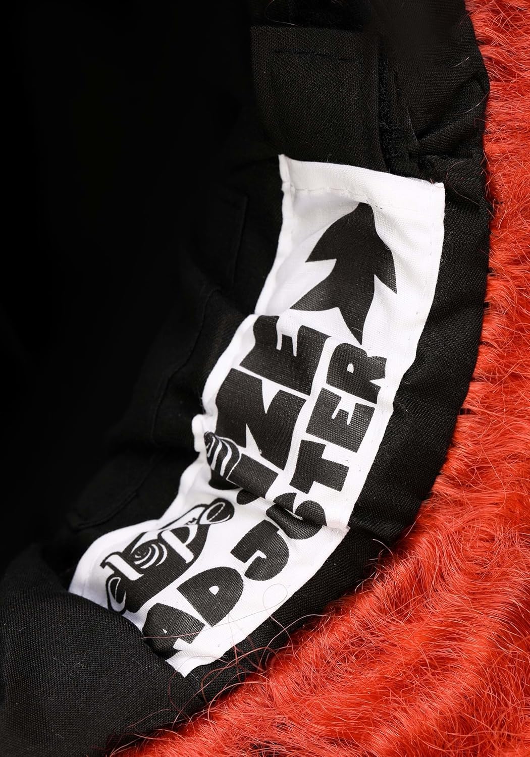 Disney Mad Hatter Costume Hat with Attached Red Hair - Adjustable Size with Coral Scarf, Officially Licensed