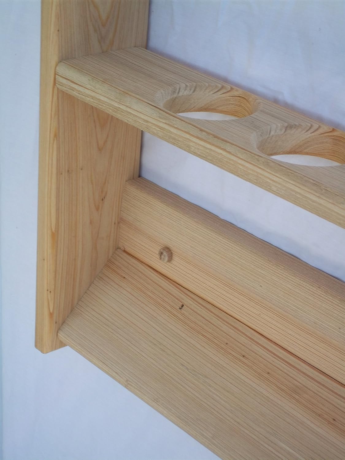 Handmade Beauty Wallmount Fishing Pole and Rod Rack ~ Unfinished