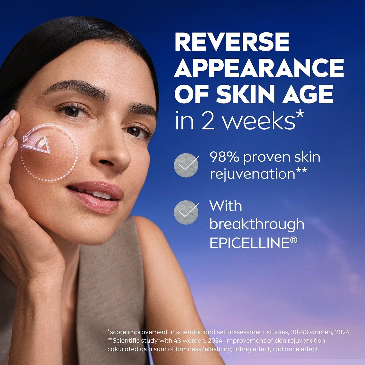 NIVEA Cellular Epigenetics Facial Serum for Visible Skin Revitalization, Daily Lightweight Face Serum with Epicelline and Advanced Hyaluronic Blend to Improve Hydration and Firm Appearance, 30 ml
