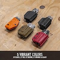 Vista 7 de Clip & Carry Kydex - Funda multiherramienta para cuero P4, fabricada en Estados Unidos (multiherramienta no incluida) EDC Multi Tool Holder Funda