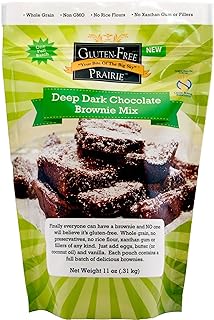 Gluten-Free Prairie Deep Dark Chocolate Brownie Mix, Certified Gluten Free Purity Protocol, Non-GMO, 11 Ounces (Pack of 2)
