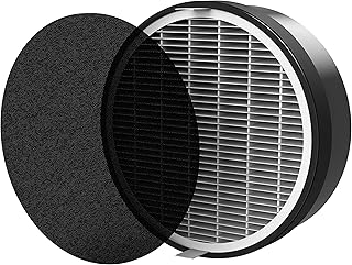 SHARPER IMAGE MD1-0045 True HEPA Replacement Filter Cartridge for PURIFY 5, Black