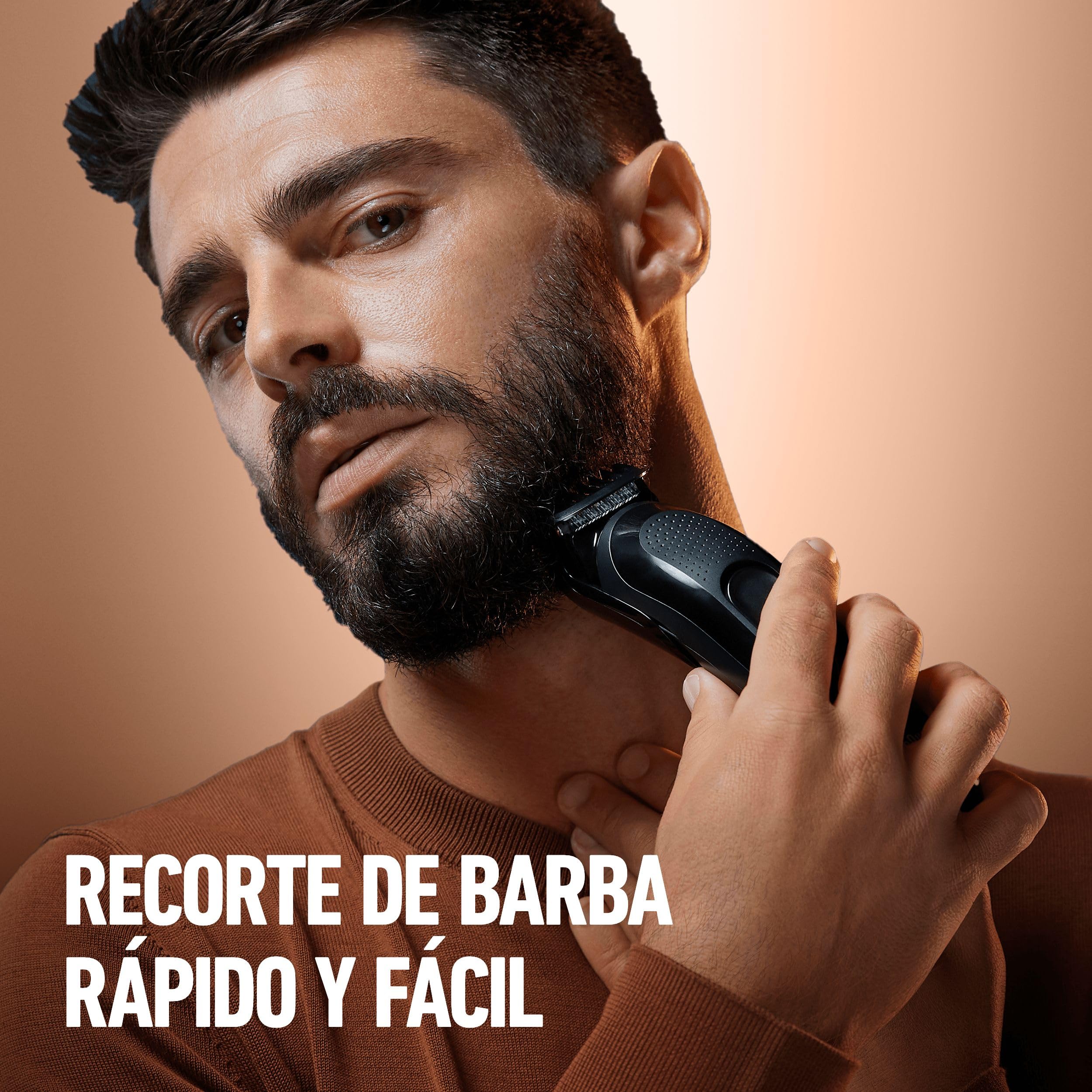 King C. Gillette Recortadora Para Hombre, Kit De Regalo, Máquinilla de afeitar, Recortadora De Barba Eléctrica Y Gel Limpiador 3 En 1 Para Barba, Rostro Y Pelo, 350 ml