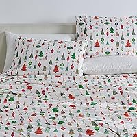 Vista 9 de 4-Piece Full Size Stripe Microfiber Sheet Set - Ultra-Soft, Brushed Bedding Sheets & Pillowcases - Wrinkle Free, Comfortable, All-Season Bed Sheets