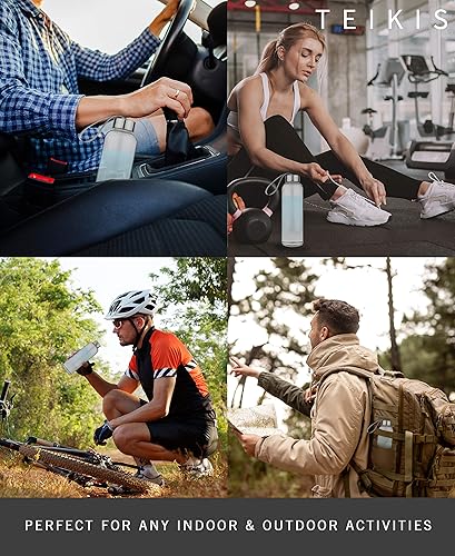 Miniatura 6 de Botellas de agua de vidrio transparente, paquete de 6, botellas de vidrio de 18 onzas con tapas a prueba de fugas, botellas de jugo de vidrio para