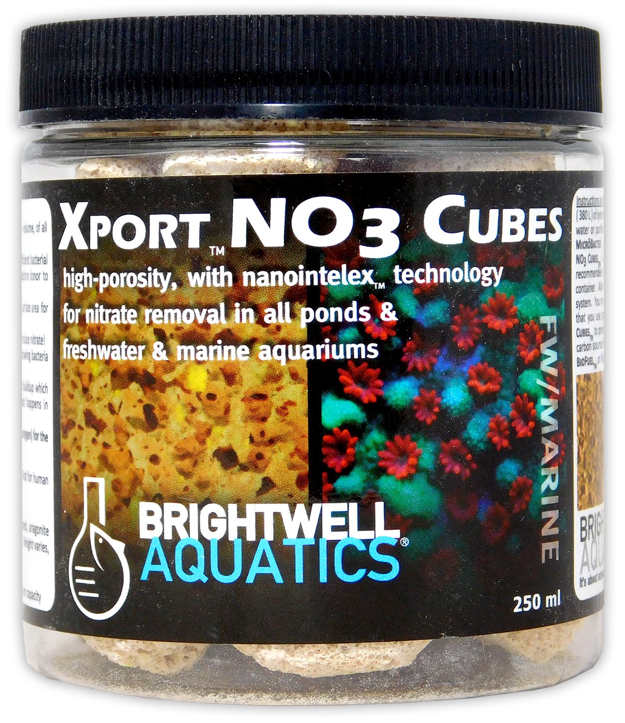 Brightwell Aquatics Xport NO3 Cubes Nitrate Reduction Filter Media 250ml