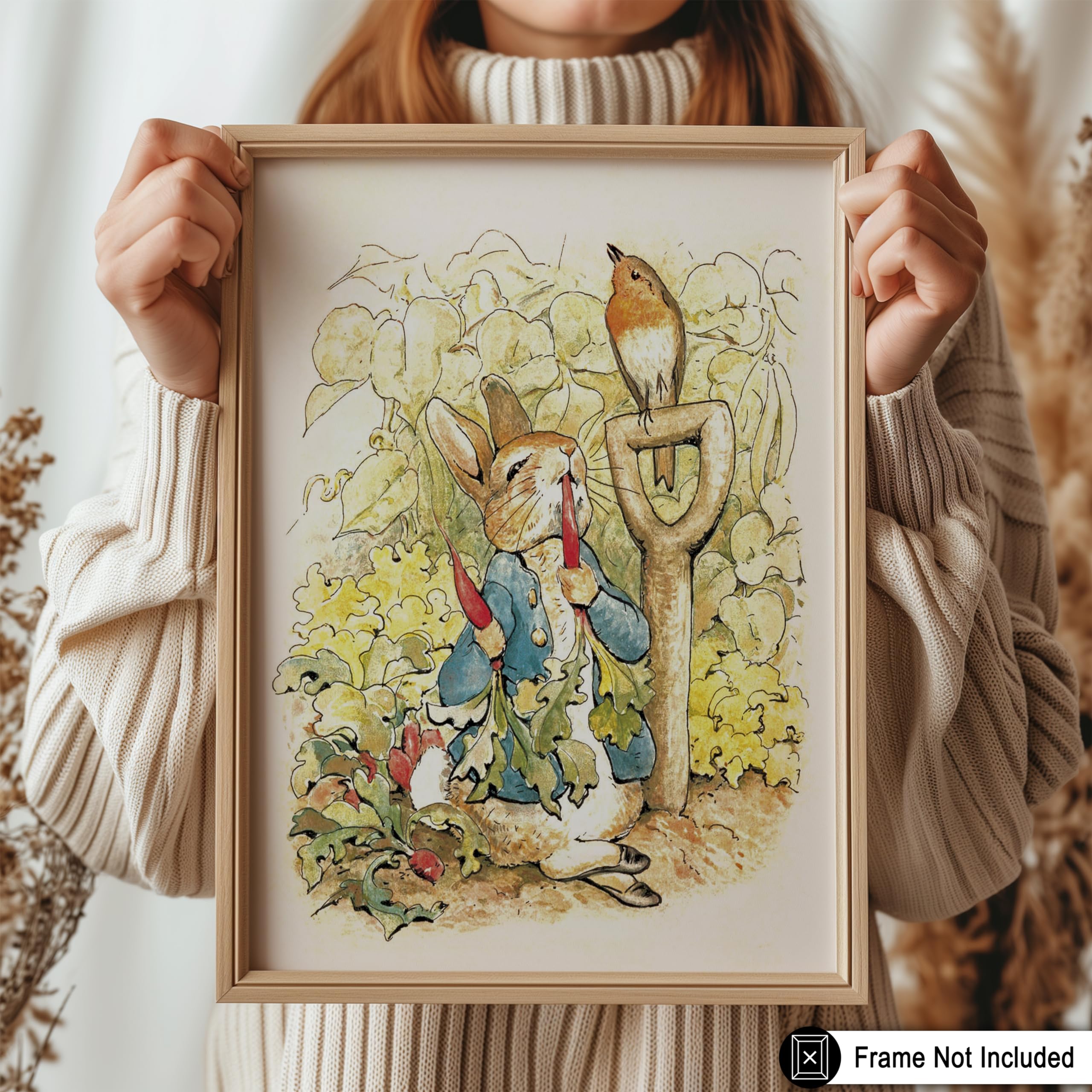 Beatrix Potter ピーターラビット　ポスター　額付き　ヴィンテージ Amazon.com: Poster Master Vintage Peter Rabbit Poster - Retro