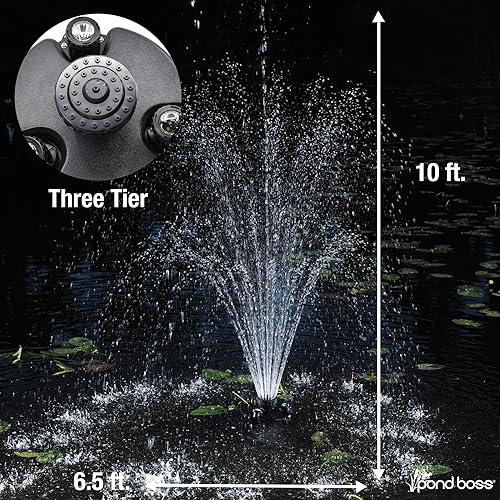 Miniatura 9 de Pond Boss - DFTN12003L - Puente flotante con luces cable de alimentación de 50pies 14hp