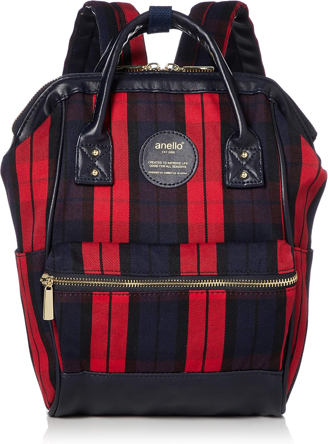 anello Backpack Mini Size Check Red AT-B2921 Jamaica | Ubuy