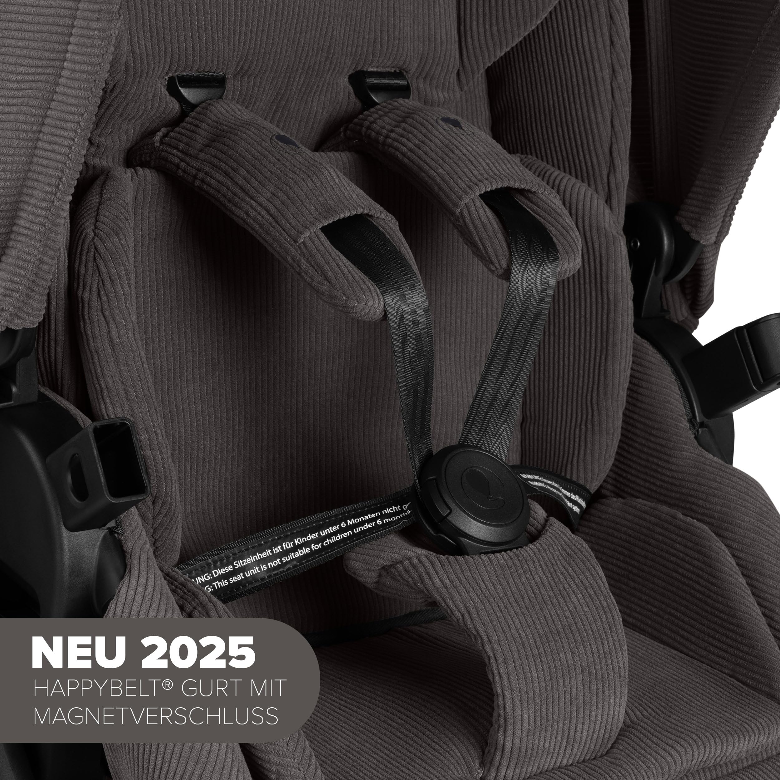 ABC Design Kinderwagen Salsa 5 Air Almond - 2in1 Kombi-Kinderwagen ab Geburt mit Luftreifen, Federung & großer Babywanne