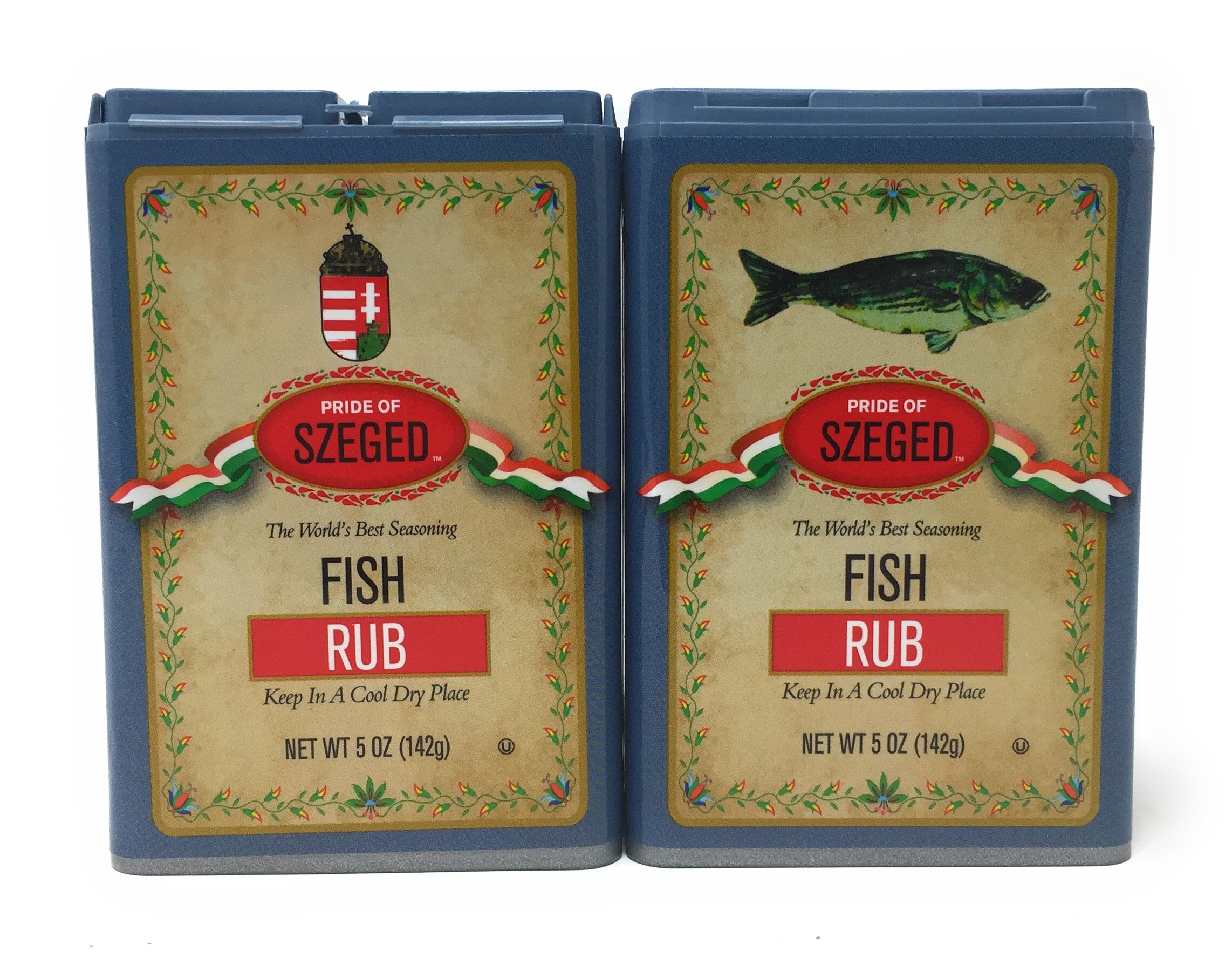 Szeged - Fish Rub / Gourmet Rub / 2 -5 Oz. Tins