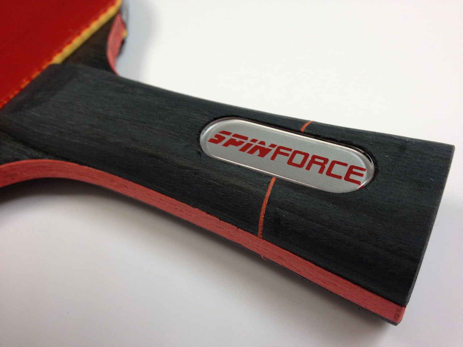 JOOLA Spinforce Professional Table Tennis Racket - Competition Grade Ping Pong Paddle with Flared Handle - ITTF Approved Tournament Preassembled Table Tennis Rubber and Blade : Sports & Outdoors