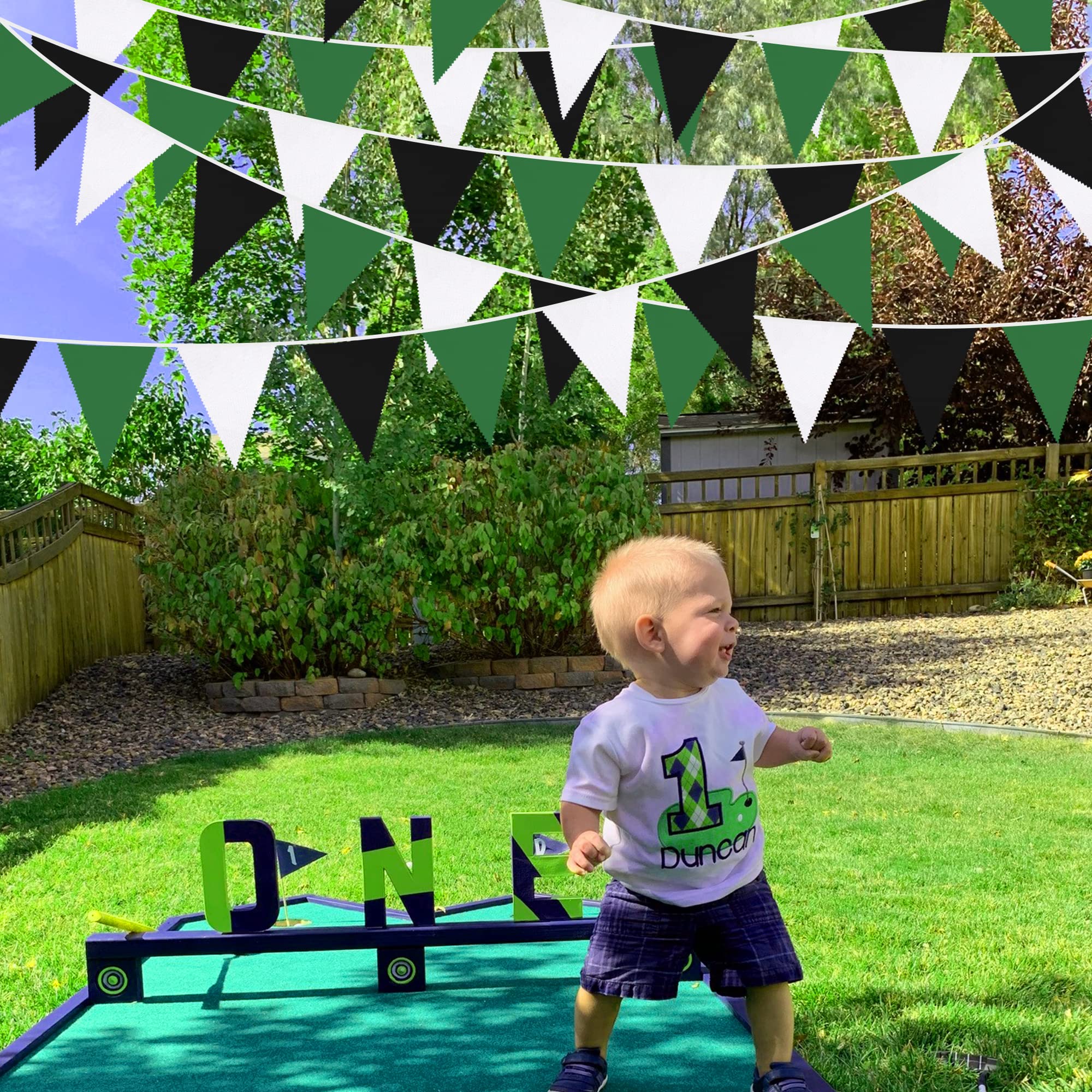 Happium 10 m effen kleur vlaggen vlaggen banner wimpel feest decoratie slinger (geel),perfect voor verjaardagen, bruiloften, themafeesten, feestdagen en andere speciale evenementen