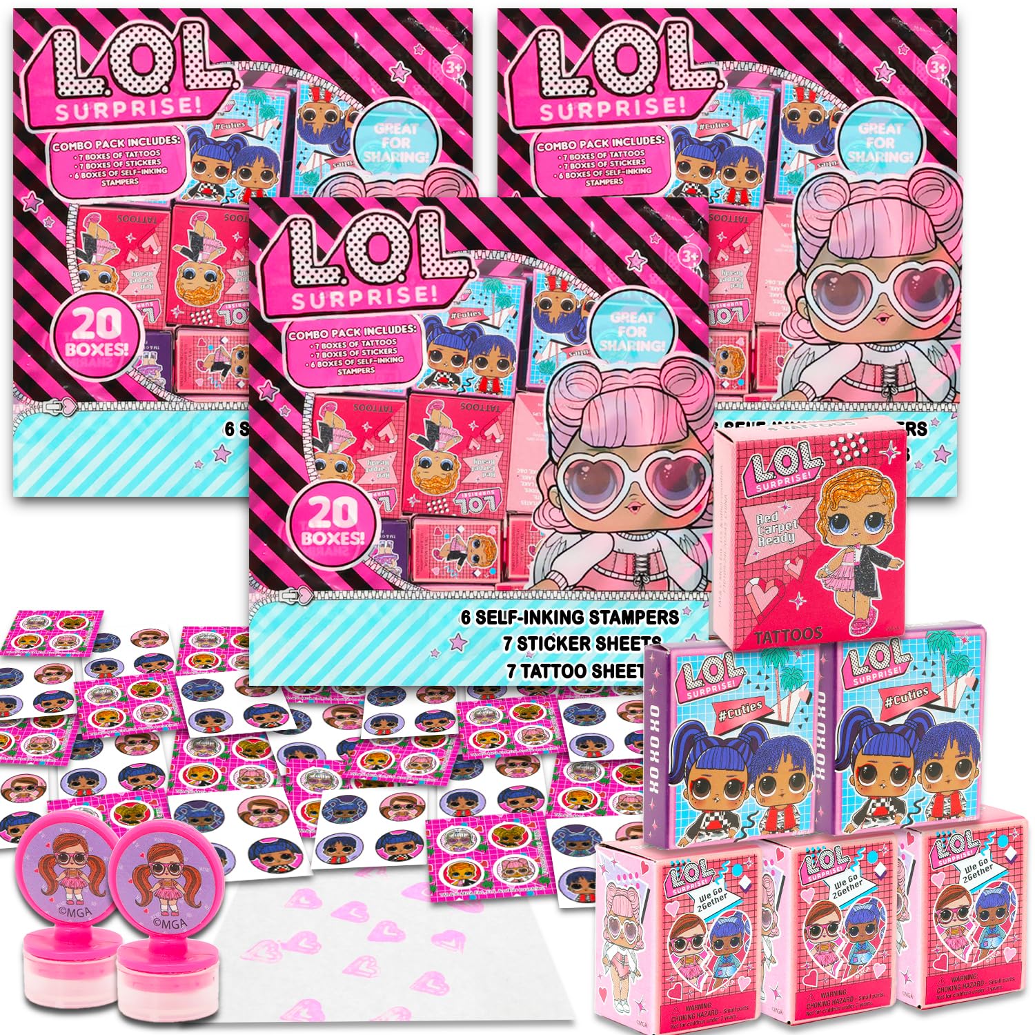 Amazon.com: L.O.L Surprise! 60-Piece Party Favors Bulk Set