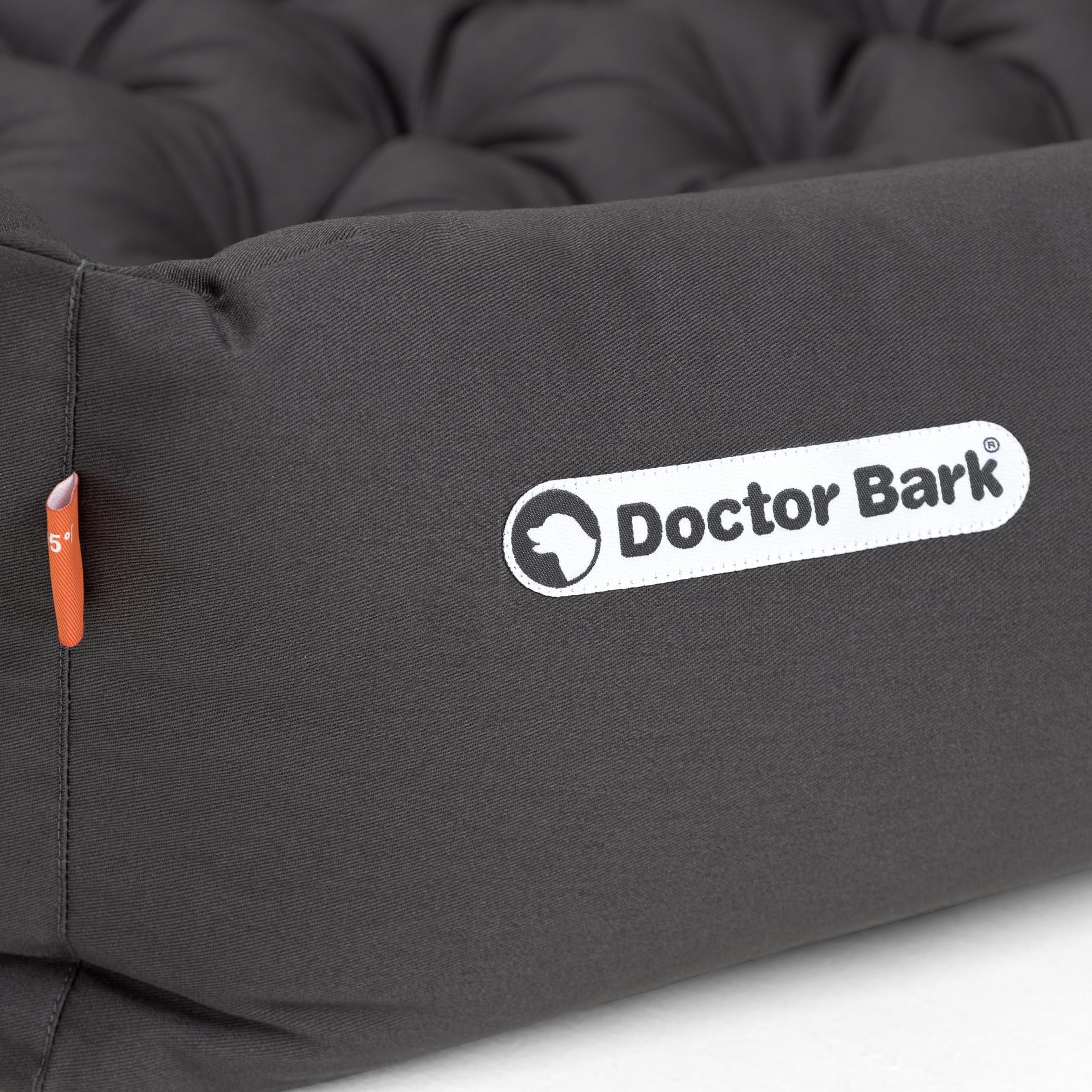 Doctor Bark Cuna Perro, Cama ortopédica, lavable hasta 95 °C, sin olor e higiénica, acogedora decoración para perros grandes (XL - 100 x 90 cm, gris)