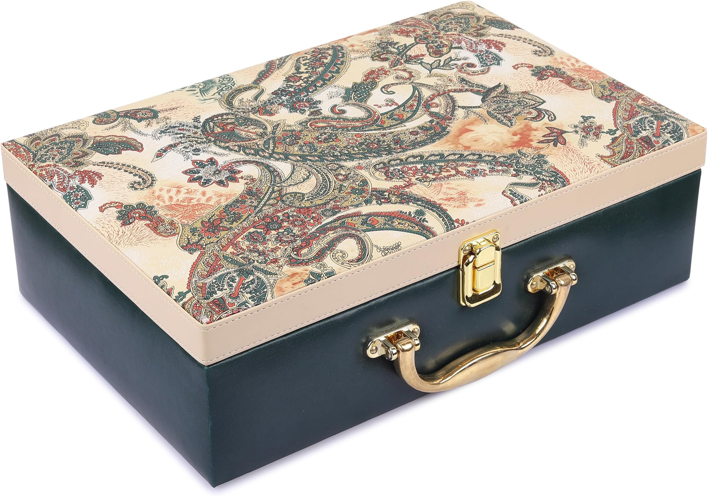 ANAV Premium Pu Leather Bnagle Box For Women|Bangle Case For Girls Stylish And Durable|Jewelry Storage Case Bangles Organizer,Multicolor