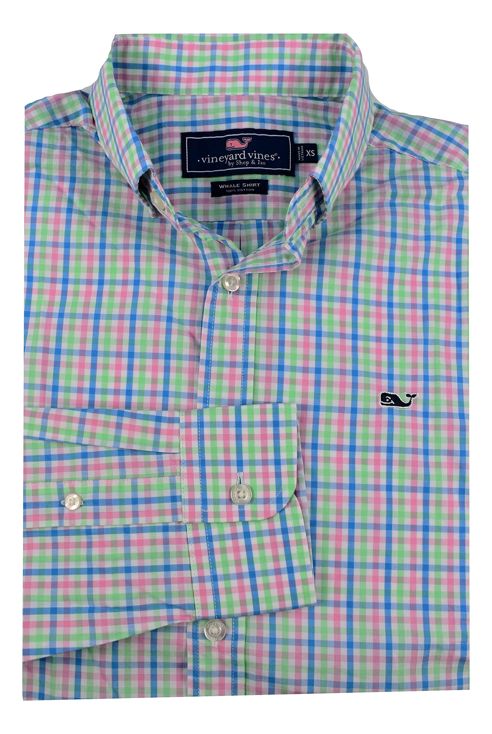 Vineyard Vines Men's Classic Fit Whale Button Down Dress Shirt Men's Classic Fit Whale Button Down Dress Shirt