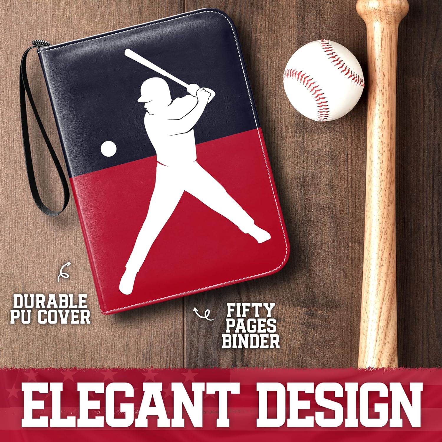 Baseball Card Binder - 900 Pockets for Card Storage With 20 Clear Top Loader Protector Sleeves, Trading Card Binders With 9 Pocket Sleeves, Card Books