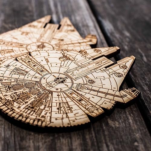 Miniatura 3 de Coaster - MFalcon Coaster Set of 2 Raw Wood