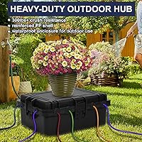 Vista 3 de Large Outdoor Electrical Box Waterproof, IP54 Extension Cord Cover Weatherproof Outdoor Outlet Covers, Protect Power Strip, Timer Outlet, Plug