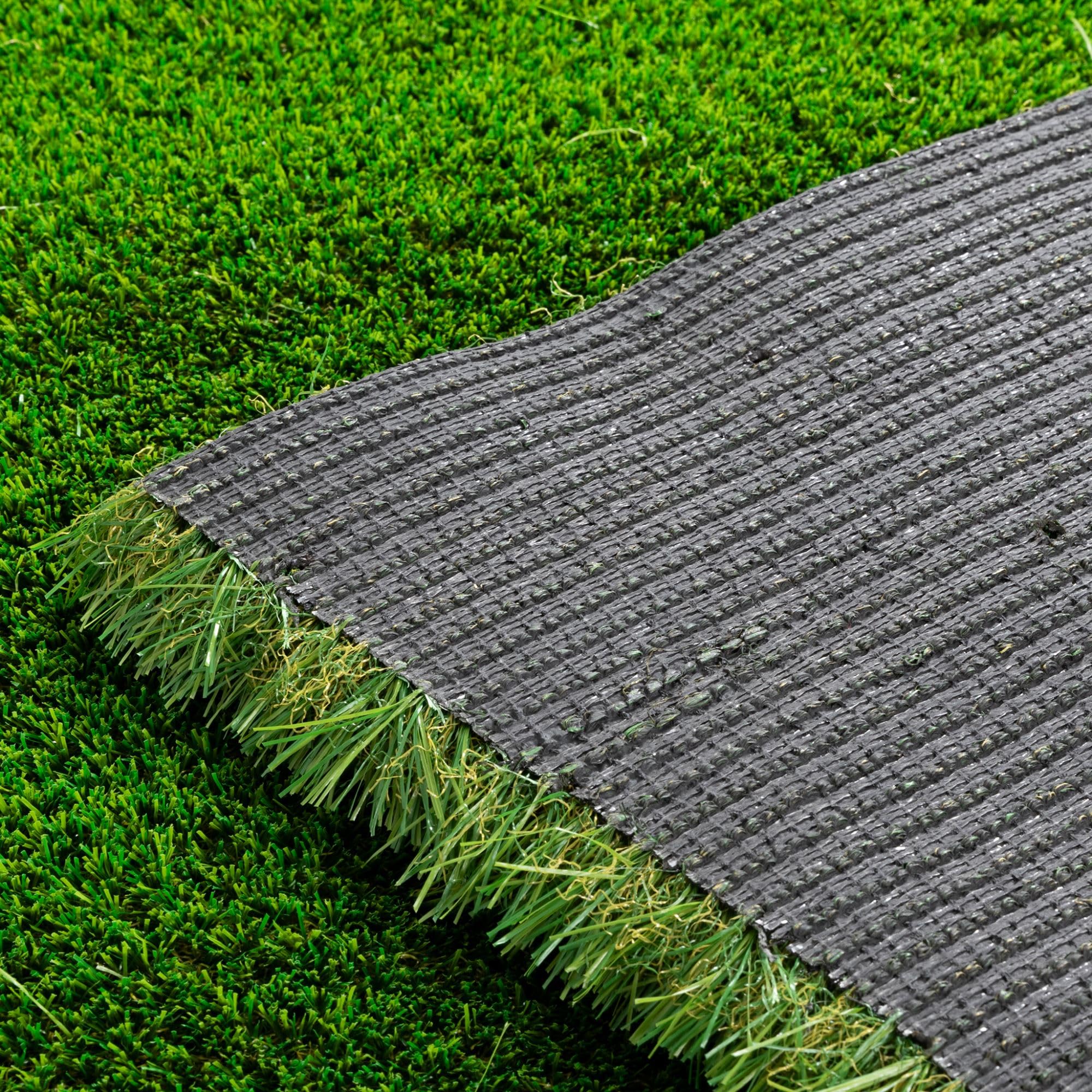 Steffensmeier Kunstrasen Highland 37 mm 2.622 g/m² extrem UV-beständig+ Strong Kollektion Grün, Größe: 200x200 cm
