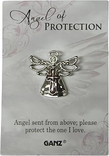 Ganz Pin - Angel of Protection "Angels sent from above; Please protect the one I love." Multicolor One Size