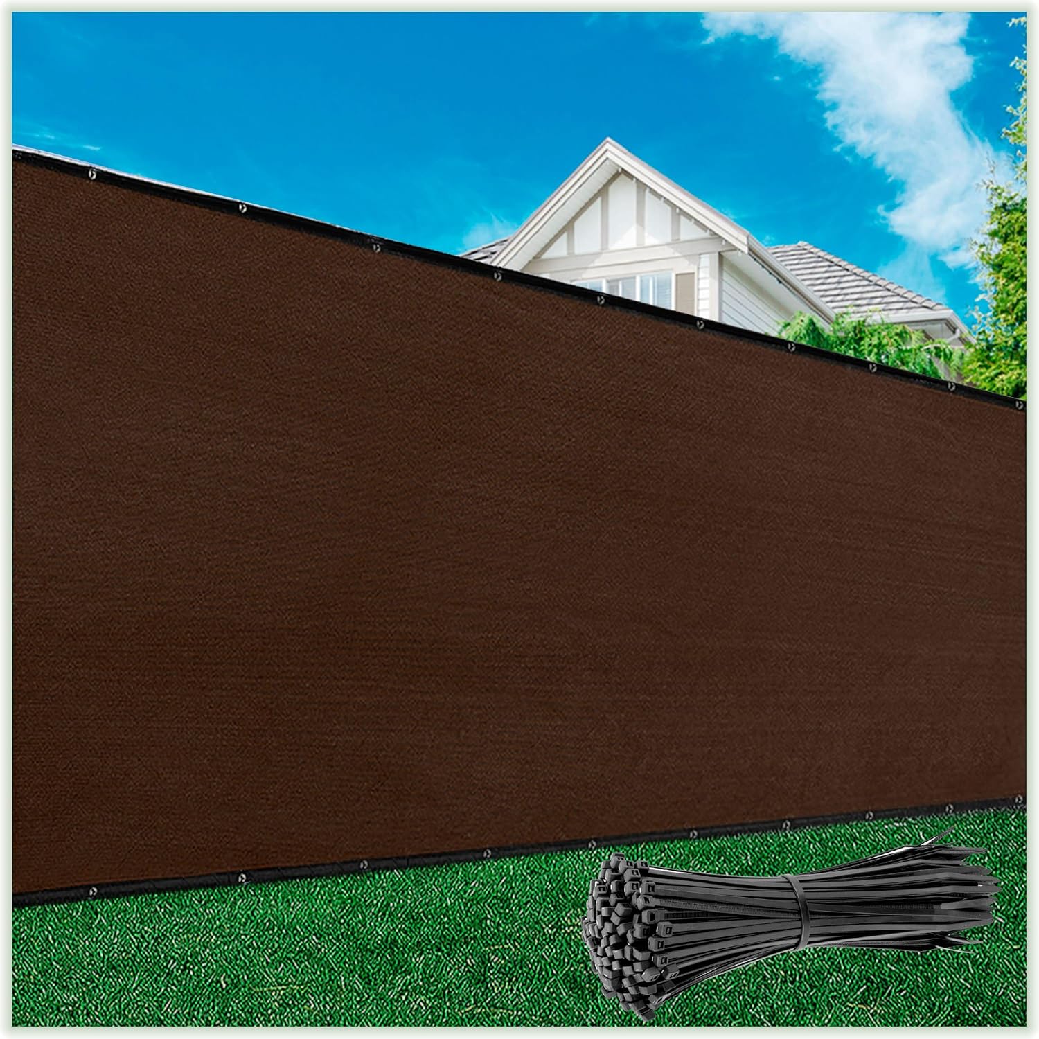 ColourTree Plus Fence Privacy Screen Mesh Cover, Commercial Grade 220 GSM,Heavy Duty Perfect for Outdoor Back Yard