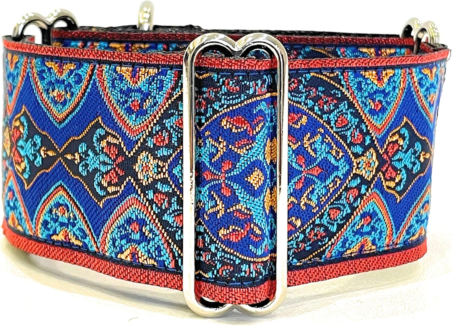 Handmade Martingale Greyhound/Saluki/Whippet Dog Collar 2'' Wide (14"18") Amazon.co.uk Pet