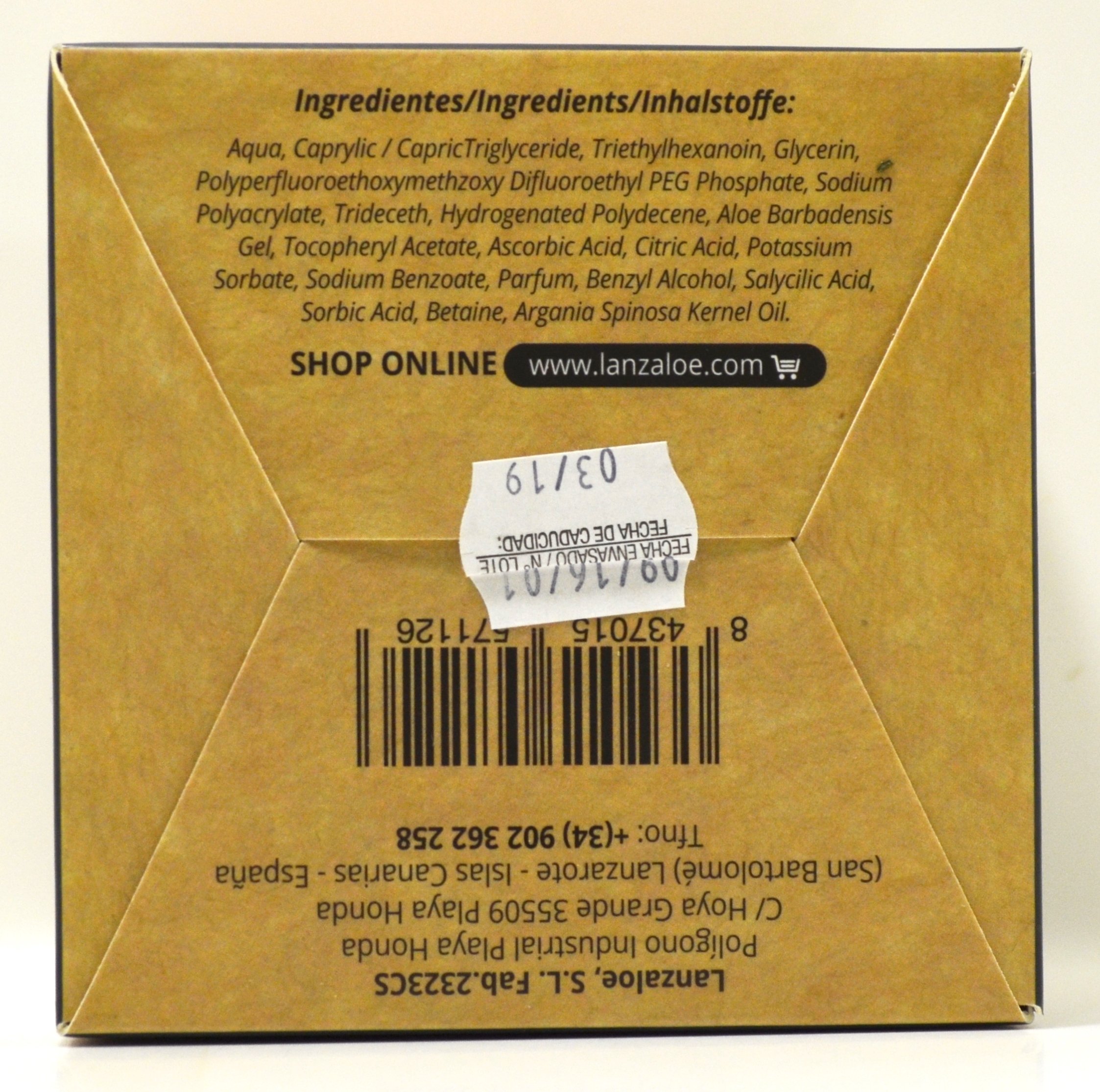 Lanzaloe Argan oil cream with Aloe Vera 250ml, 250 ml (Pack of 1) - Image 4