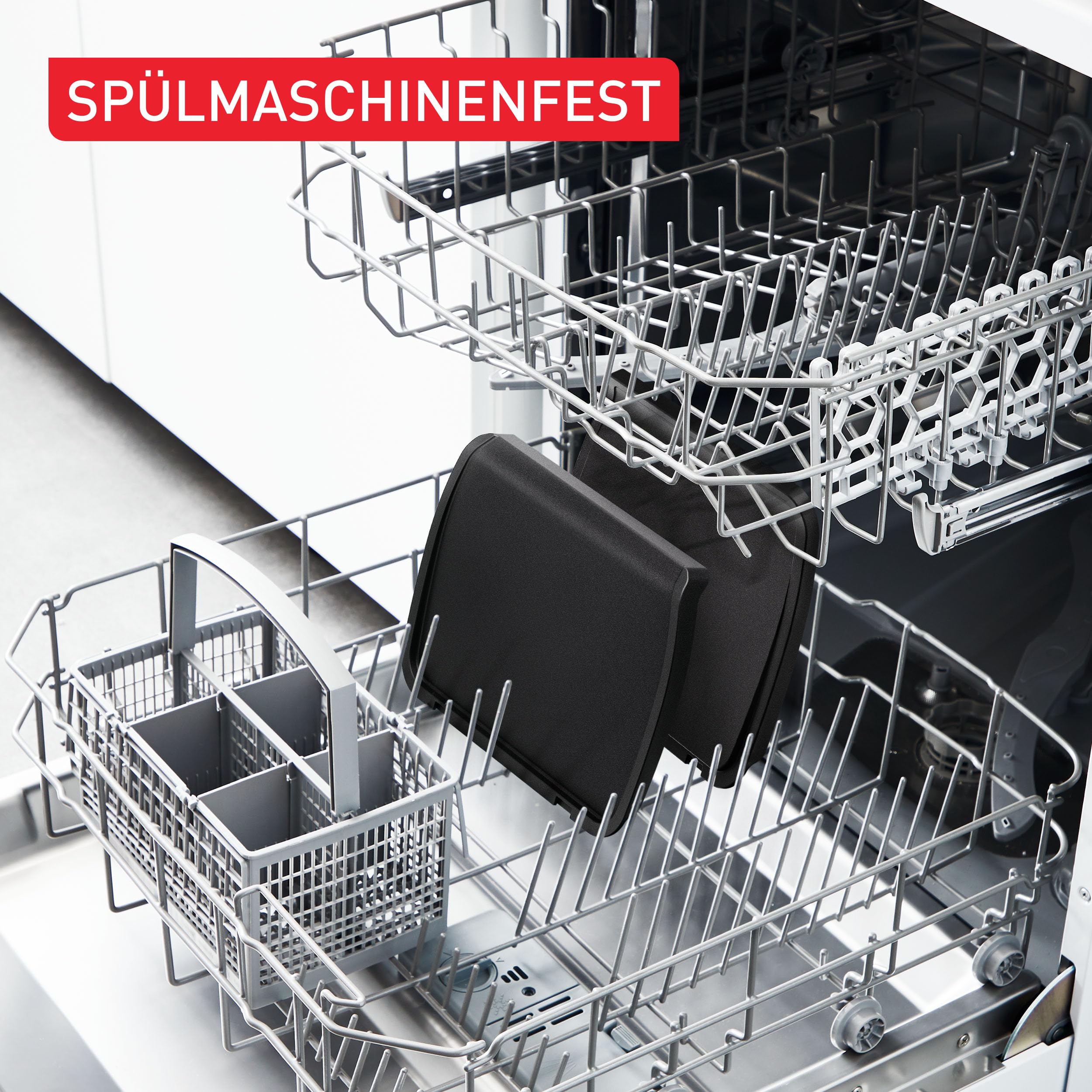 Tefal Plancha-Platten, kompatibel mit OptiGrill, OptiGrill +, OptiGrill Elite, für empfindliche Zutaten, antihaftbeschichteter Aluminium-Druckguss, Schwarz, XA728810