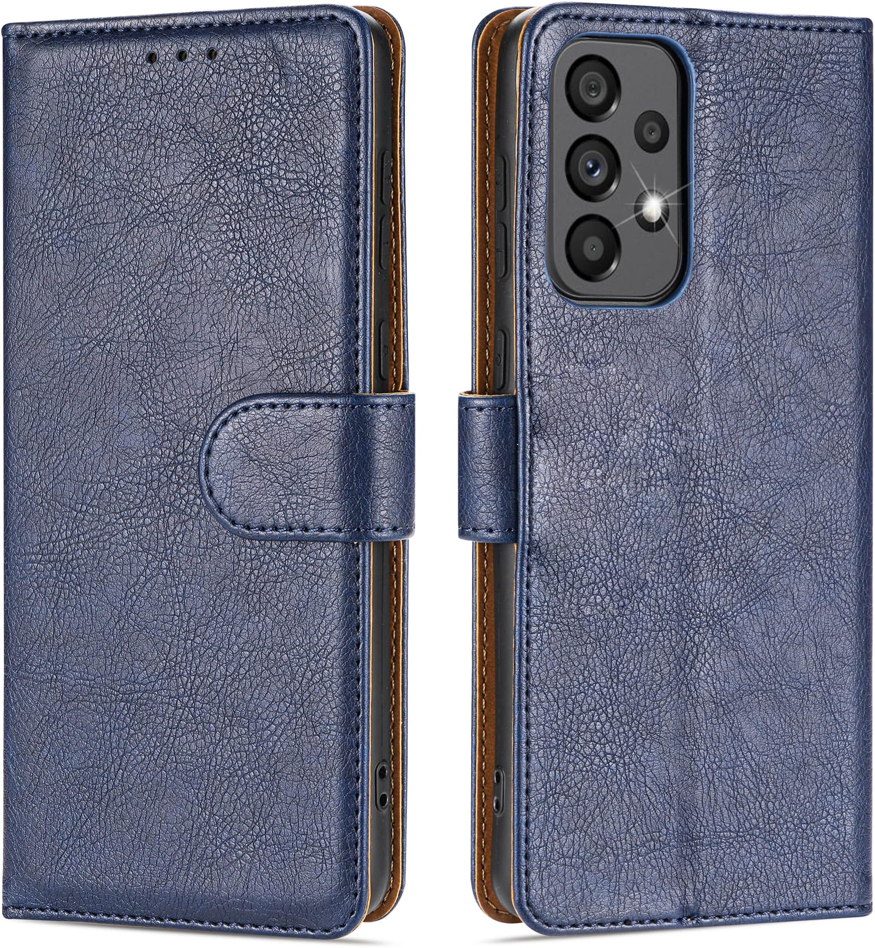 Case Collection for Samsung Galaxy A73 5G Phone - Premium Leather Folio Flip Cover | Magnetic Closure | Kickstand | Money and Card Holder Wallet | Compatible with Samsung A73 5G Case