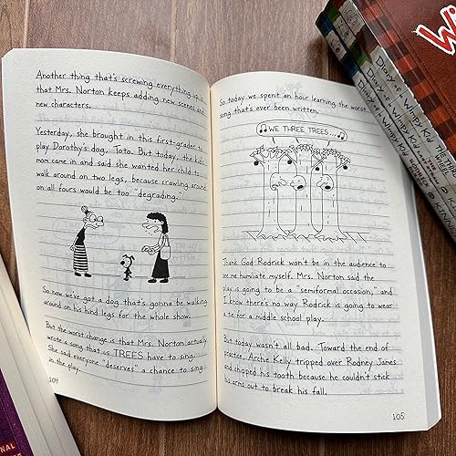 Miniatura 3 de A Library of a Wimpy Kid 1-17 - Juego completo en caja de la colección completa, edición en rústica