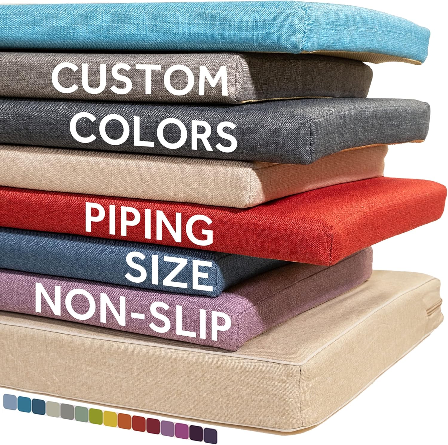 Beyond Your Thoughts Custom Garden Bench Cushion, Customized Cellular