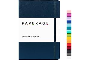 PAPERAGE Dotted Journal Notebook: The Perfect Companion for Your Creative Journey (Navy,...