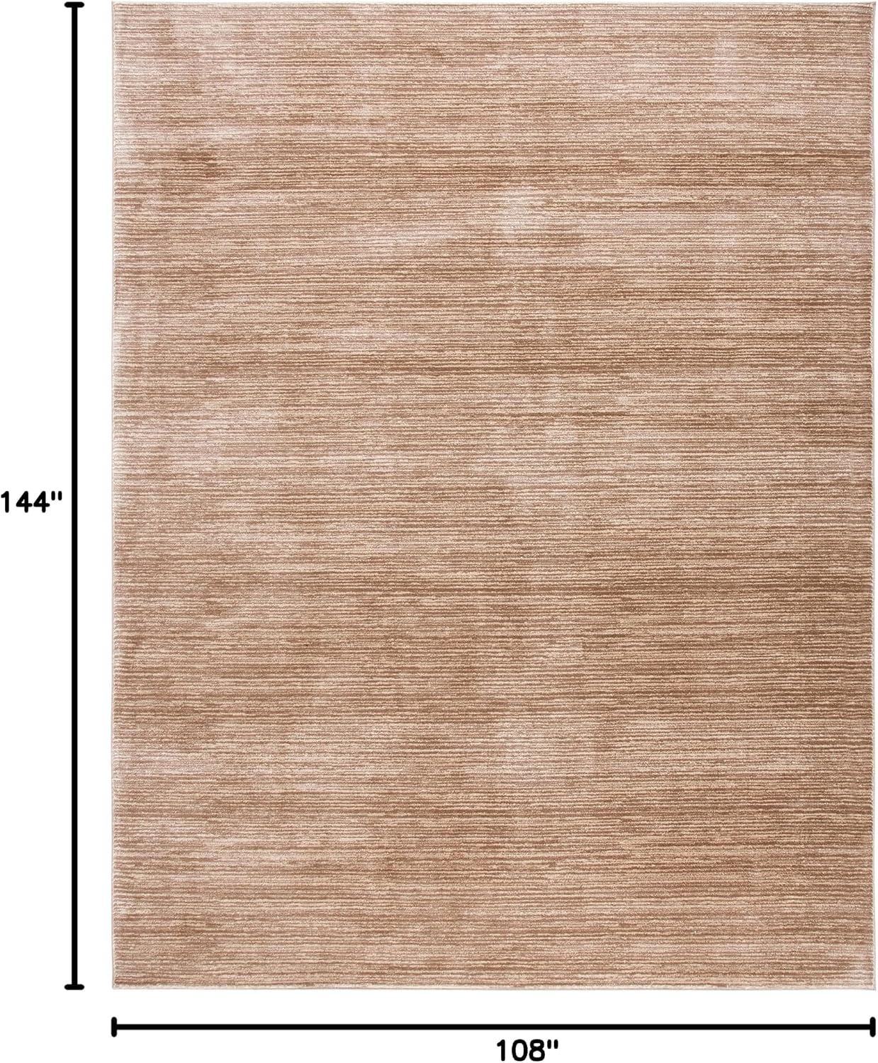 SAFAVIEH Area Rug 9x12 - Vision Collection - Large - Light Brown, Modern Ombre Design, Non-Shedding & Easy to Clean, Ideal for Living Room, Bedroom, Dining Space (VSN606C)