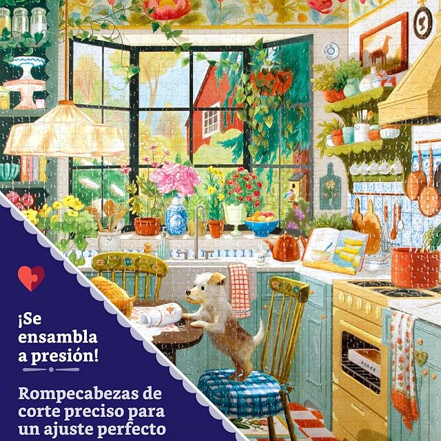 Foto 4 de 8 de eeBoo Cocina Primavera Puzzle Adulto 1000 Piezas de Cartón Reciclado Y Tinta Vegetal, PZT116