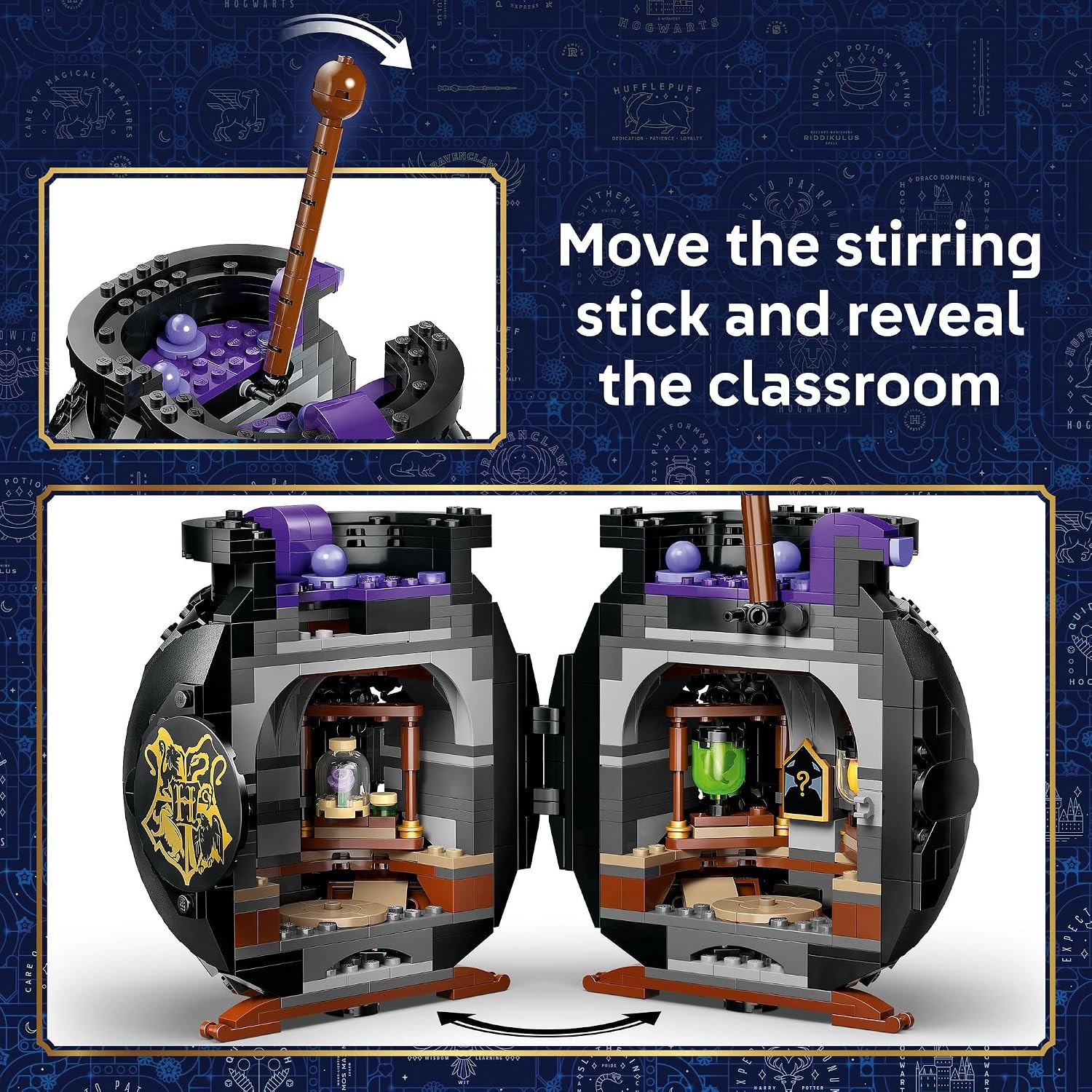 Детский конструктор LEGO Harry Potter Cauldron: Secret Potions Classroom 76464, цвет: Разноцветный — фото 3
