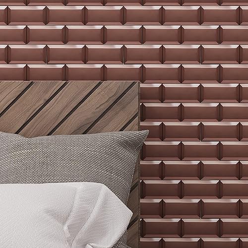 Miniatura 23 de Avant Decor Azulejos de aluminio 3D de metro, azulejos para salpicaduras de cocina para despegar y pegar Azulejos de pared para pegar 5 x 5