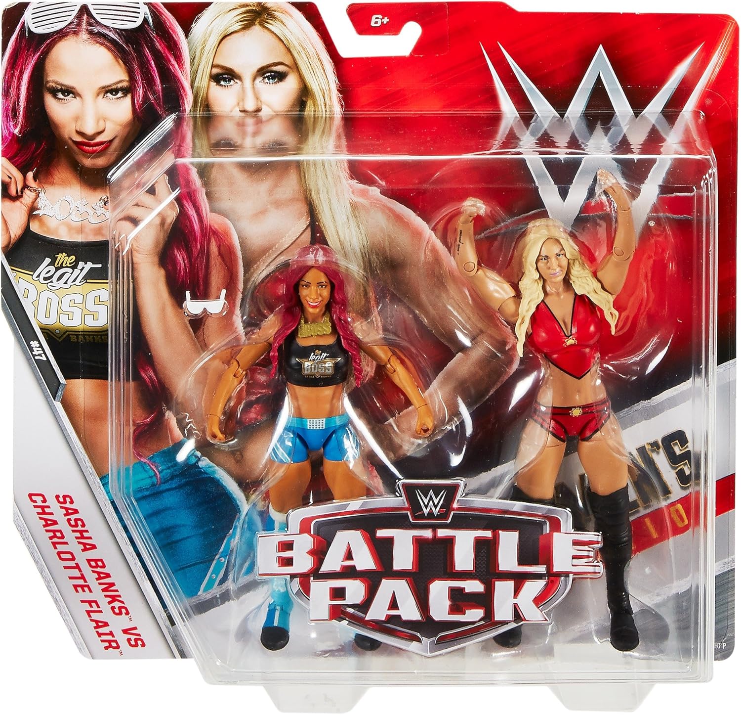 WWE Sasha Banks VS Charlotte Flair 2-Pack