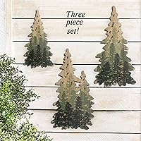 Vista 2 de Limygus Pinturas de Arte de Pared de Bosque Pinturas para Pared Decoraciones de Arbustos Juego de 3